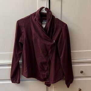 Burgundy Wrap Cardigan